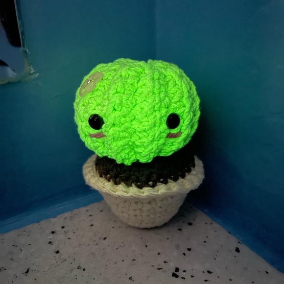 Glow in The Dark Cactus Office Decor - Picture 2 of 3